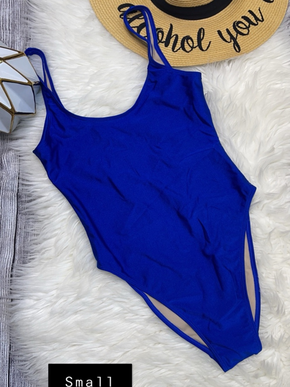 One-Piece Swimsuit in Royal Blue - Small